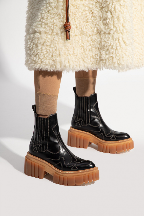 Stella mccartney platform ankle 2024 boots